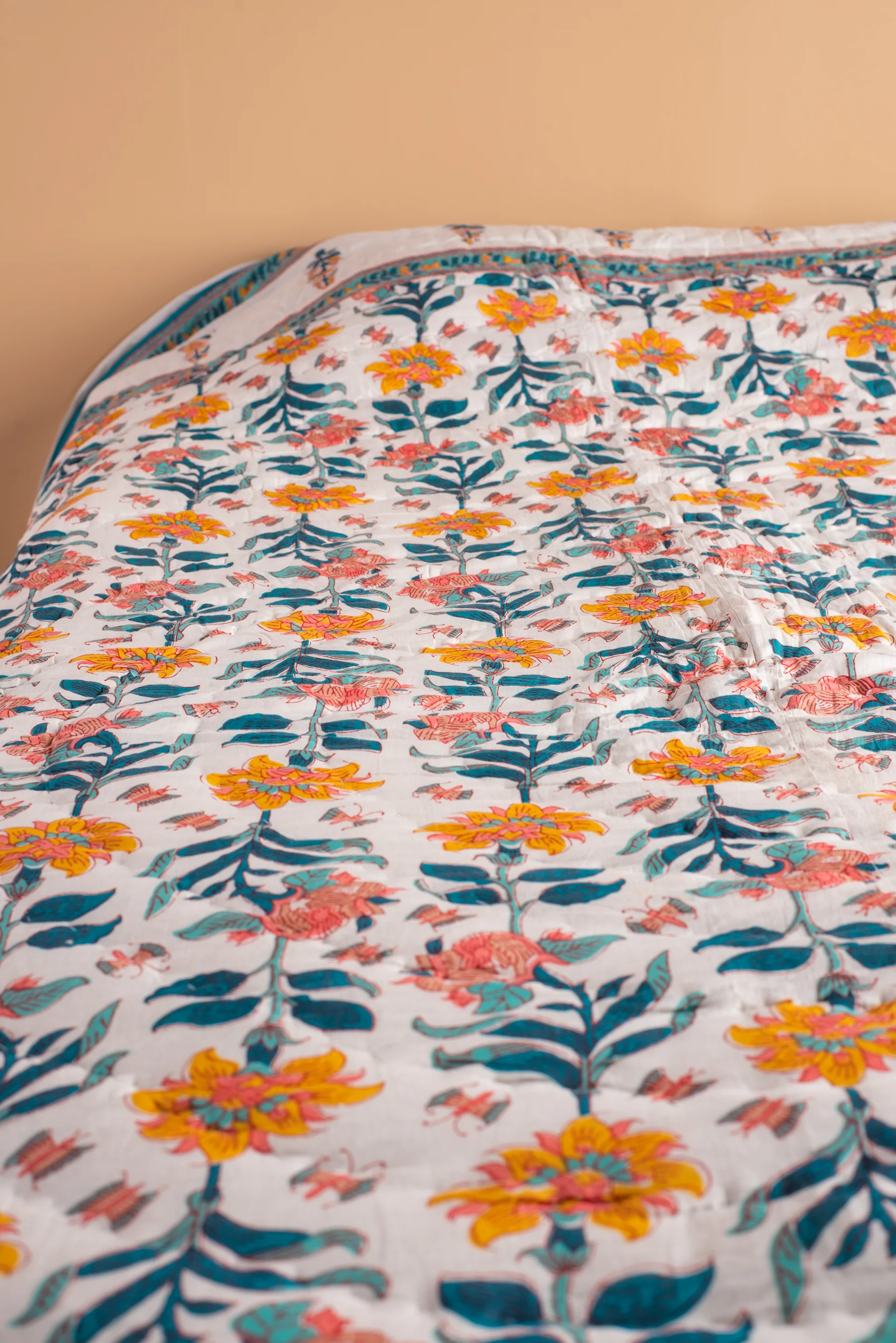 Delft Ether Reversible Floral Quilt - Image 5