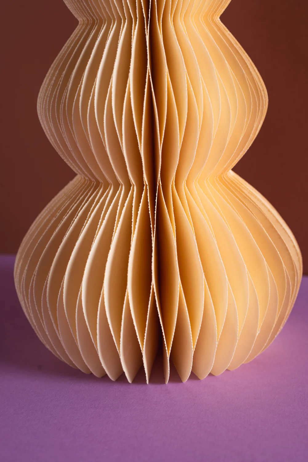 Cream Honeycomb Ball Origami Paper Tree - Image 4