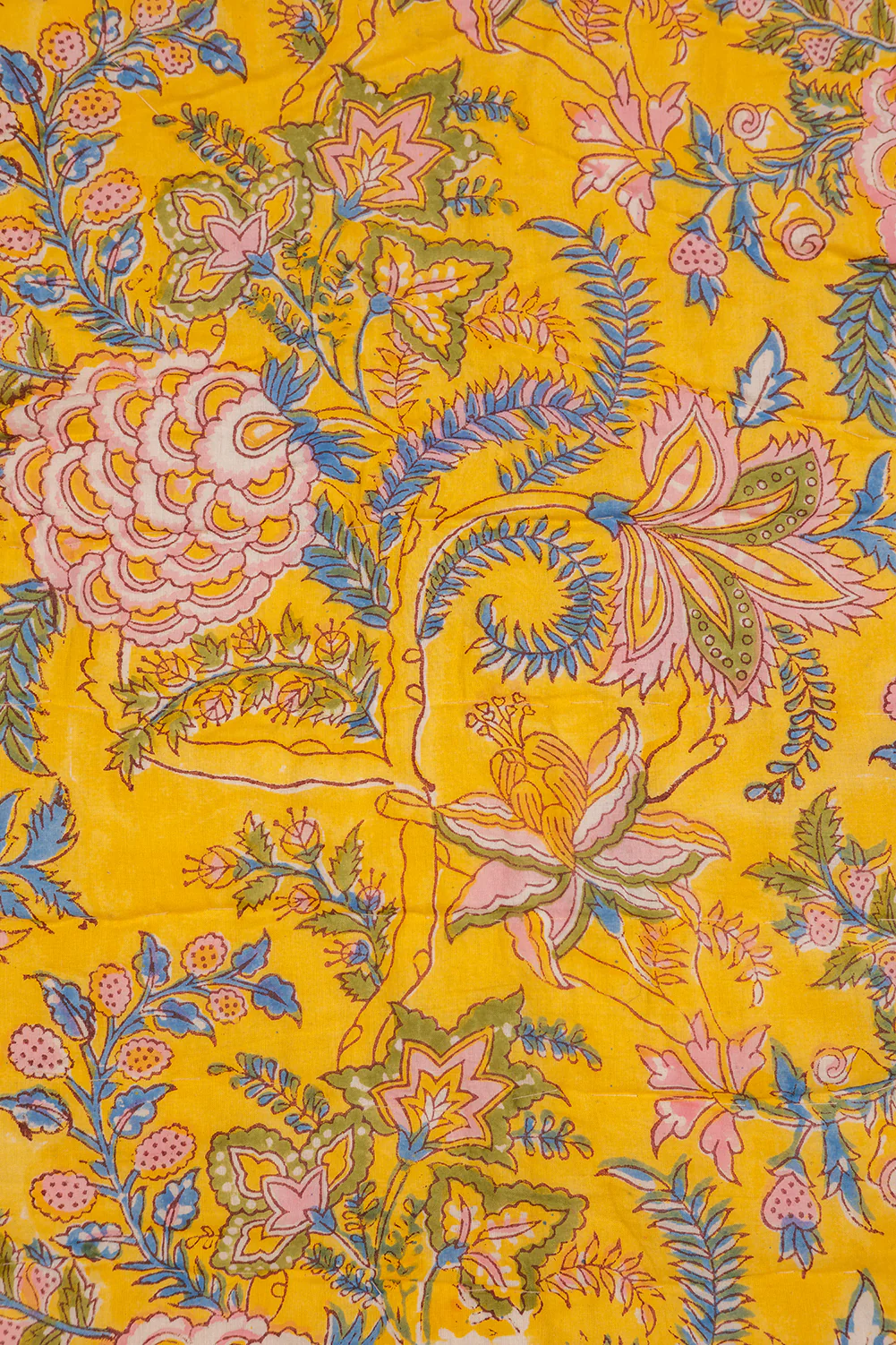 Cecily Hand Block Print Cotton Quilt - Image 6