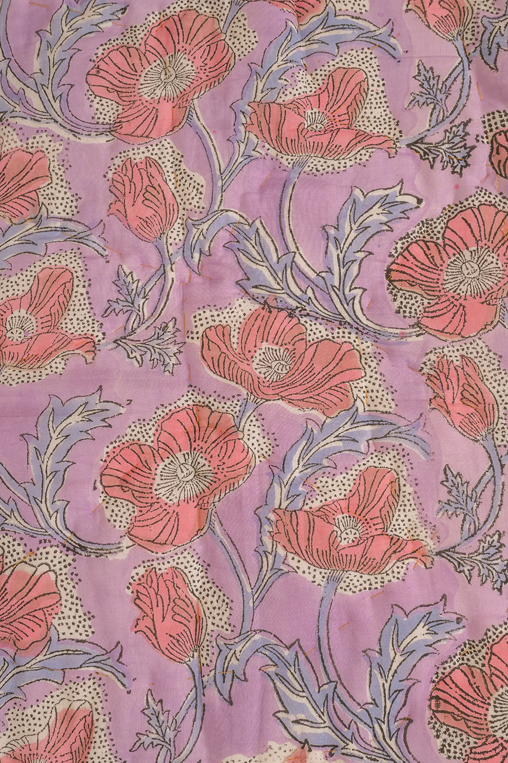 Apricot & Lavender Floral Quilt - Image 10