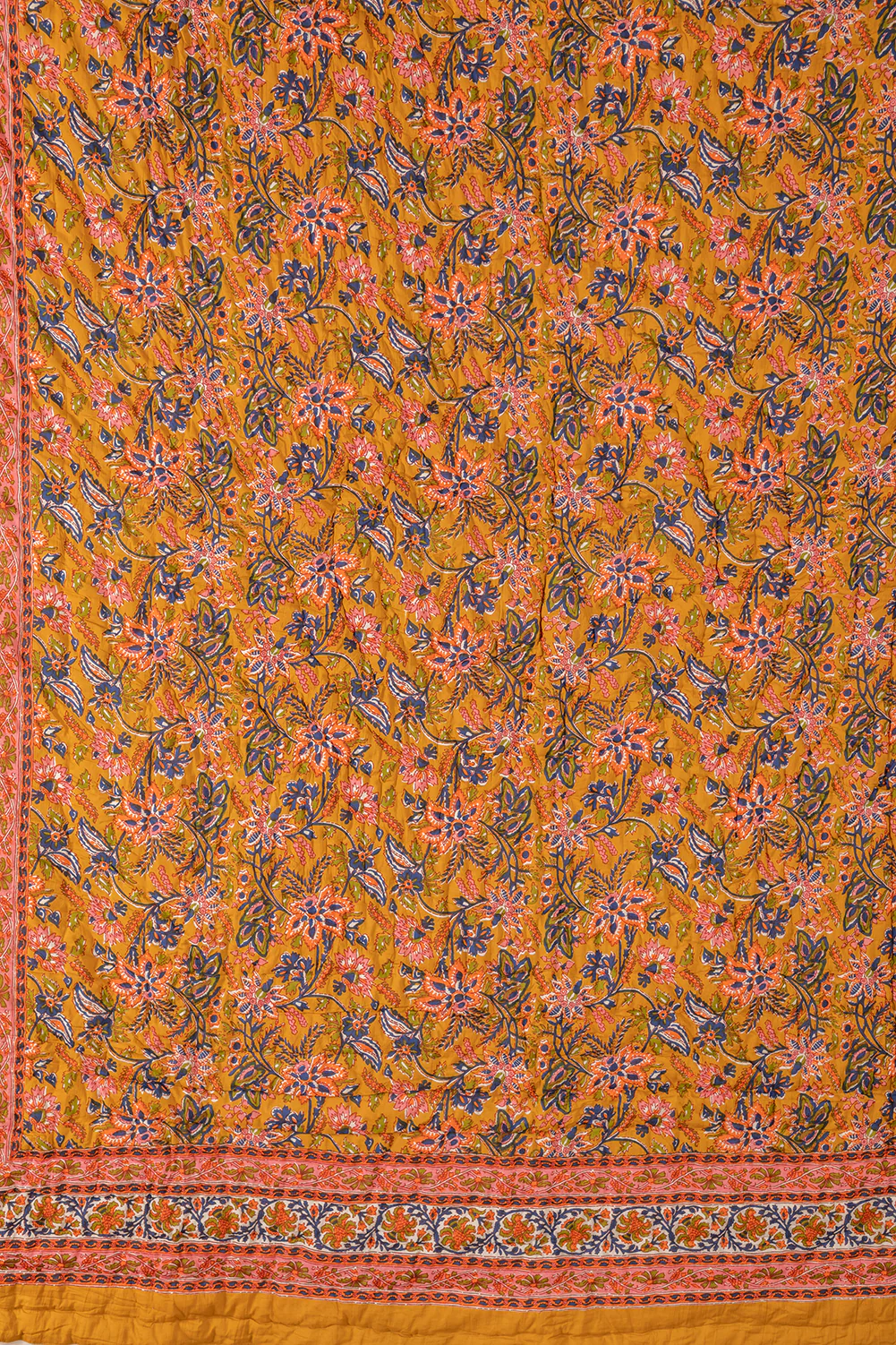 Apricot & Lavender Floral Quilt - Image 8